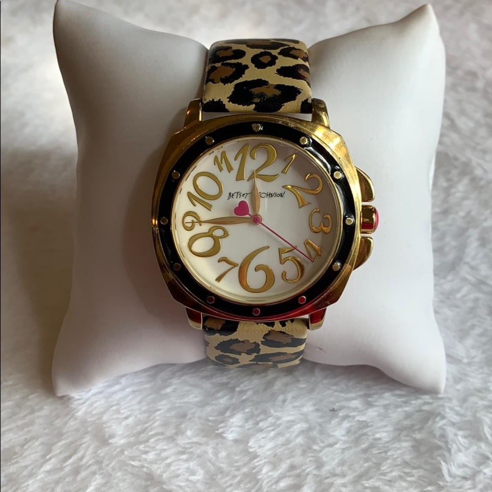 Betsey Johnson Leopard Watch